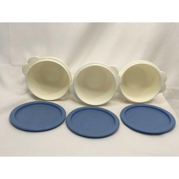 Vintage Tupperware One Touch Bowls 2514A Set of 3 - Picture 2 of 9